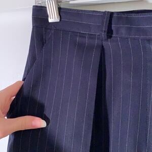 Lauren Ralph Lauren worsted wool navy pinstripe‎ pants